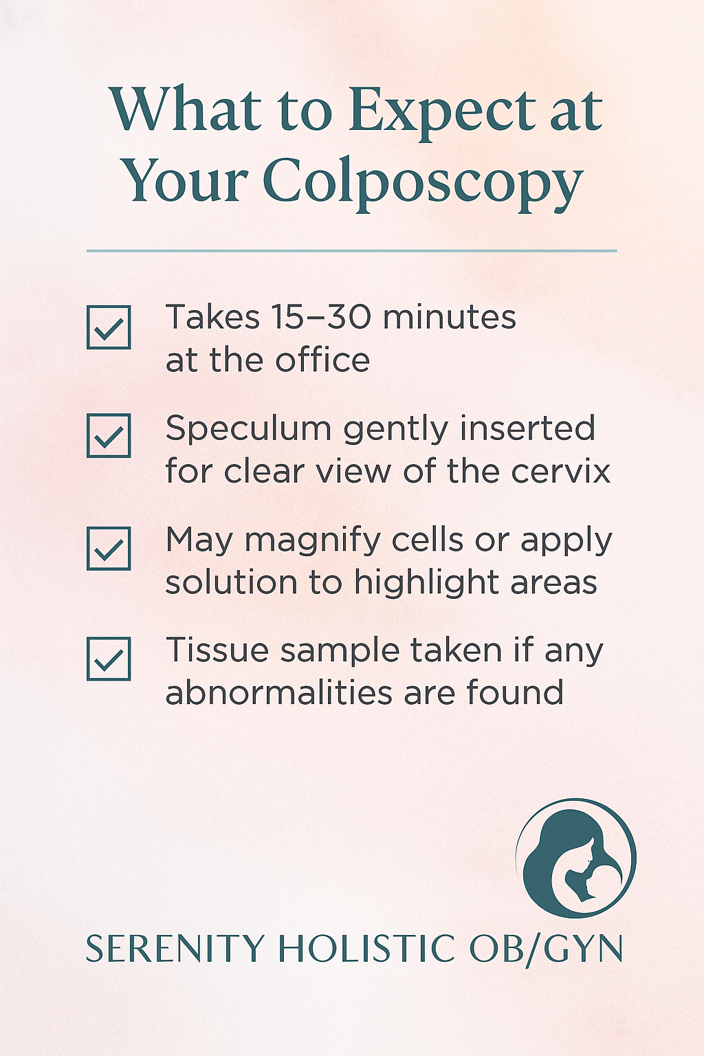 What to expect for Colposcopy